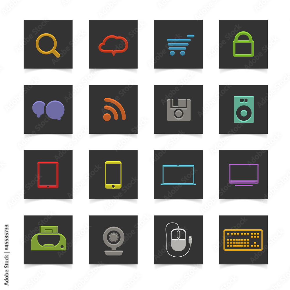 Poster Abstract scheme of social media network