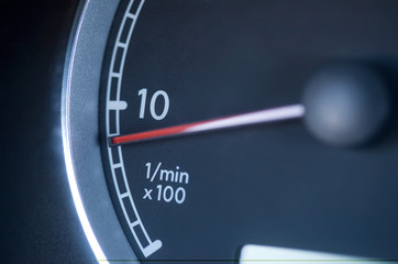 Macro photography of dash board (Odometer)