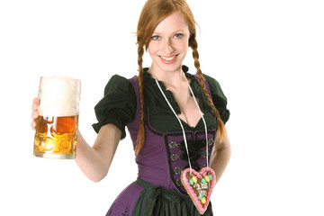 Frau im Dirndl