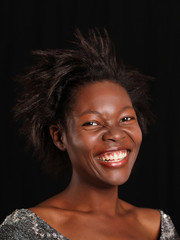 Fröhliche Afrikanerin