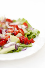 Salad with strawberries