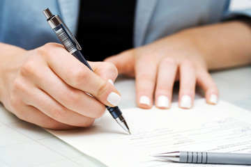 Signing contract