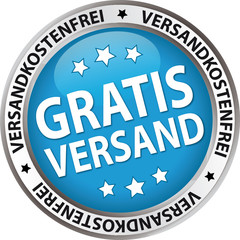 Versandkostenfrei / Gratisversand / blau, silber