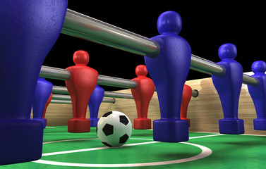 Fototapeta premium Foosball Table Closeup
