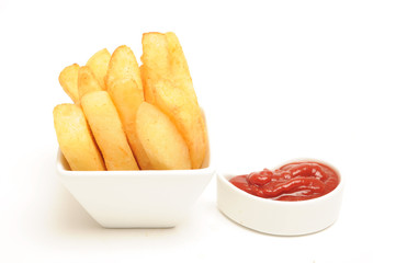 Chips and ketchup