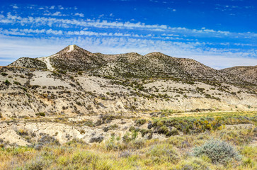 desert landscape - Mongeros, Aragon, Spain