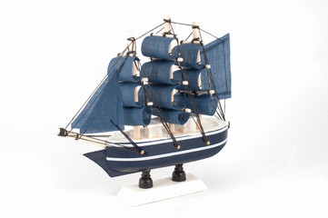 Ship model isolated