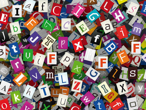 m&eacute;lange de lettres