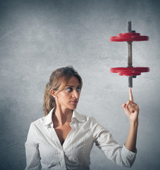 Determinated businesswoman