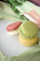 stack of sweet macarons