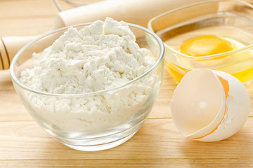 Eggs and flour