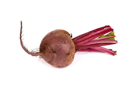 Fresh Red Beet Isolated On  White