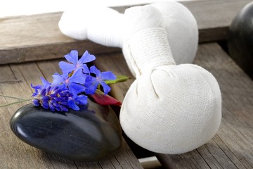 Kräuterstempel zur Massage mit Hot Stone