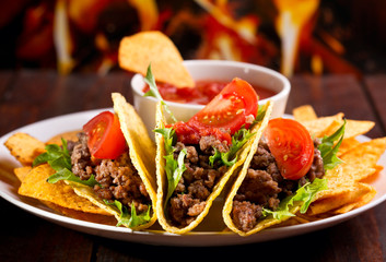 plate with taco