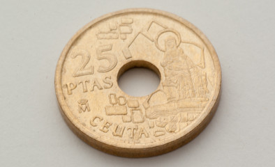25 pesetas coin