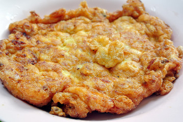 Omelet in thai style ready for eat