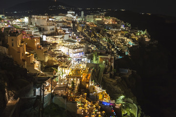 Fototapeta premium Fira town, Santorini island,Greece