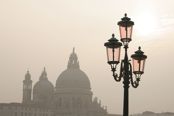 Dusk over Venice skyline, Italy