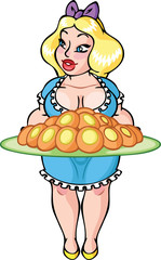 Woman with cookies