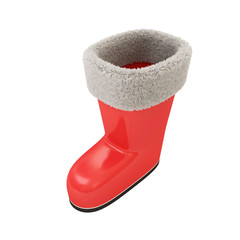 Santa Boot isolated on white background