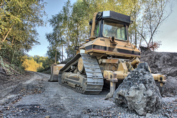 a bulldozer as hdr picture