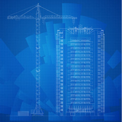 Architectural background. Part of architectural project