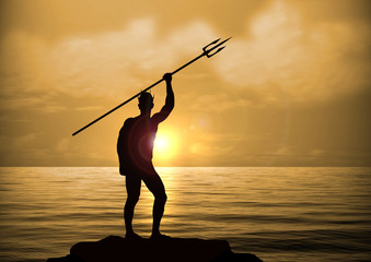 Neptune God at Sunset © jtanki
