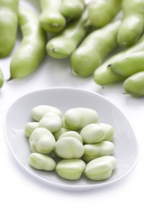 broad beans or fava beans