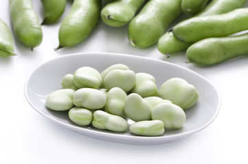 broad beans or fava beans