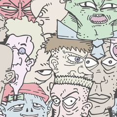 Creative cartoon people background