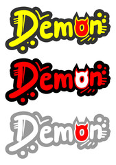 Demon halloween stick