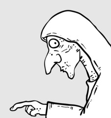 Old man expression