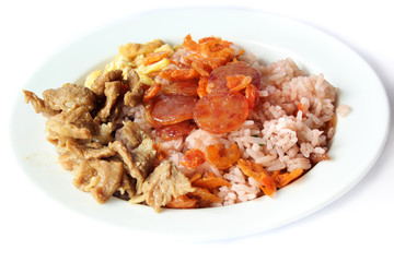 fired rice with sauce