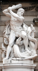 Fototapeta na wymiar Hercules walki z Hydra