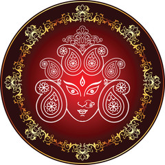 Durga Diwali Design