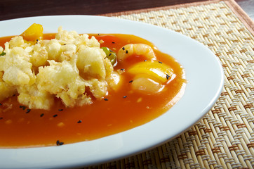 Seafood tempura vegetable