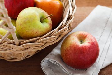 Close-up of ripe fresh apples