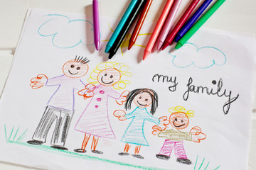 my family drawing