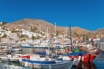 The port of Hydra, Greece - 45564513