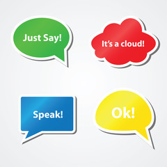 Colorful bubble stickers