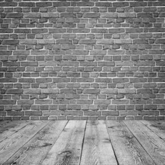 wall and wooden flor