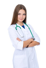 Portrait of  young female doctor