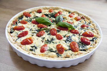 Spinat-Tomaten-Quiche