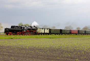 Fototapeta na wymiar steam train, Veendam - Stadskanaal, Netherlands