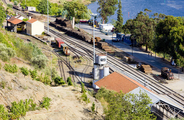 railway station in Tua, Douro Valley, Portugal