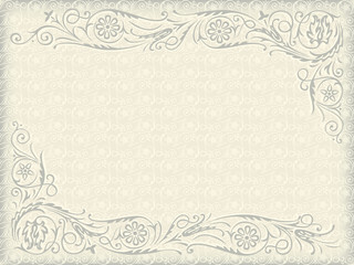 Ornamental floral wedding background. - 45570525