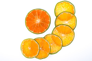 Naklejka na ściany i meble slices of orange