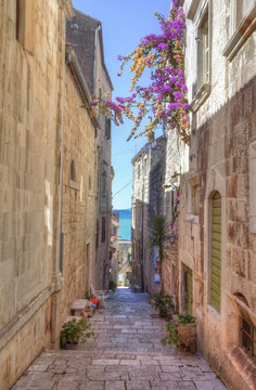 Street of Korcula, Korcula Island, Croatia