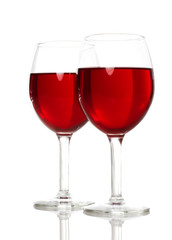 Wine Glasses with Red Wine