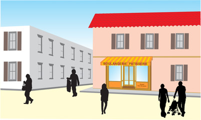 CLIENTS EN BOULANGERIE